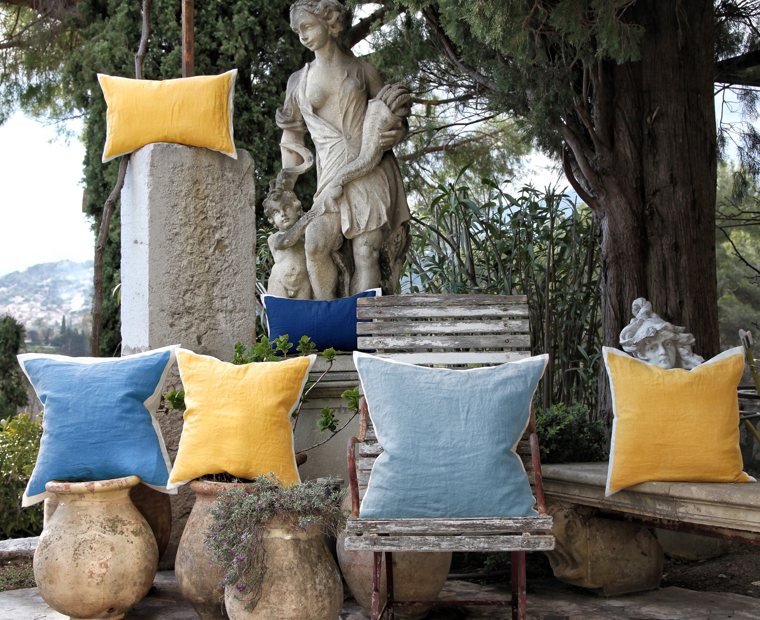 Lemon outdoor cheap cushions