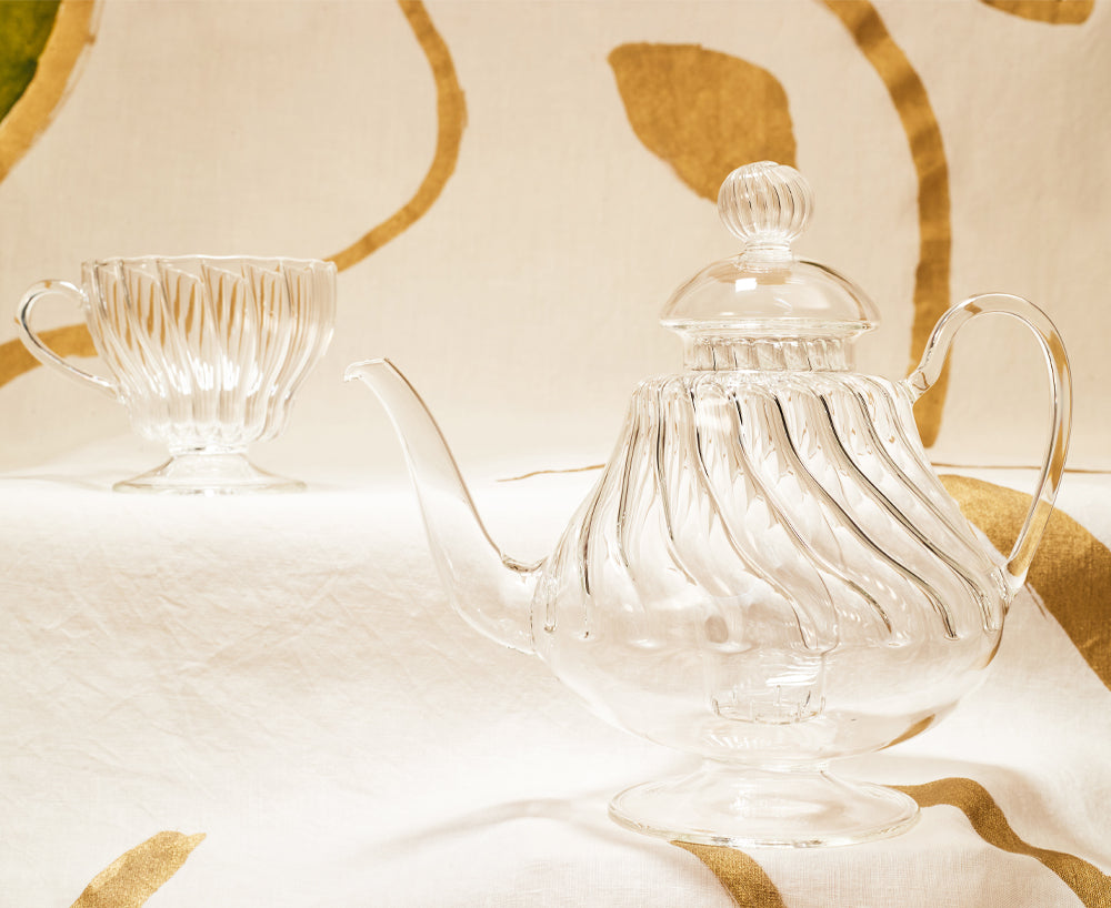 Mariage Freres hand-blown glass teapots