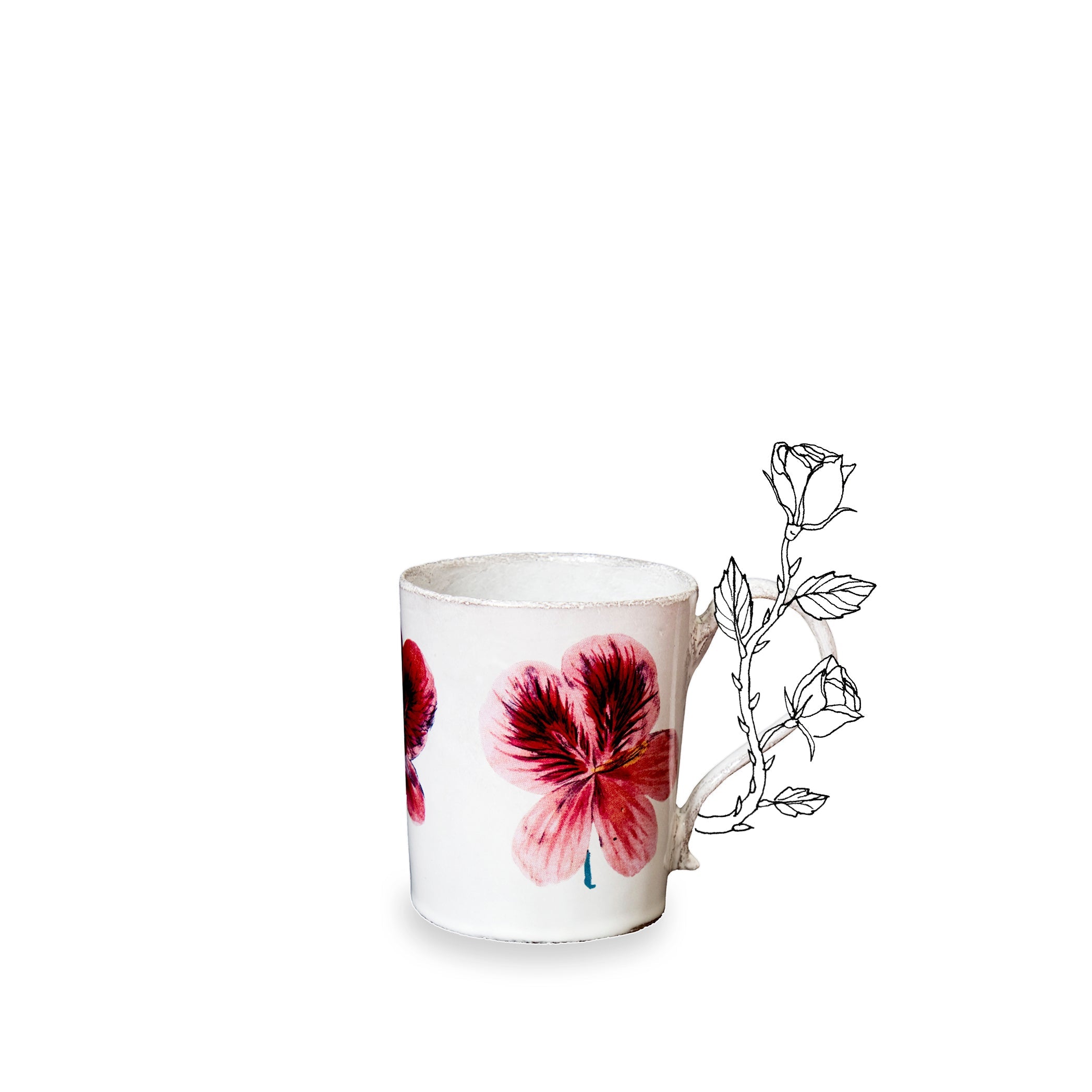 Pelargonium Mug by Astier de Villatte, 10.5cm – Summerill & Bishop