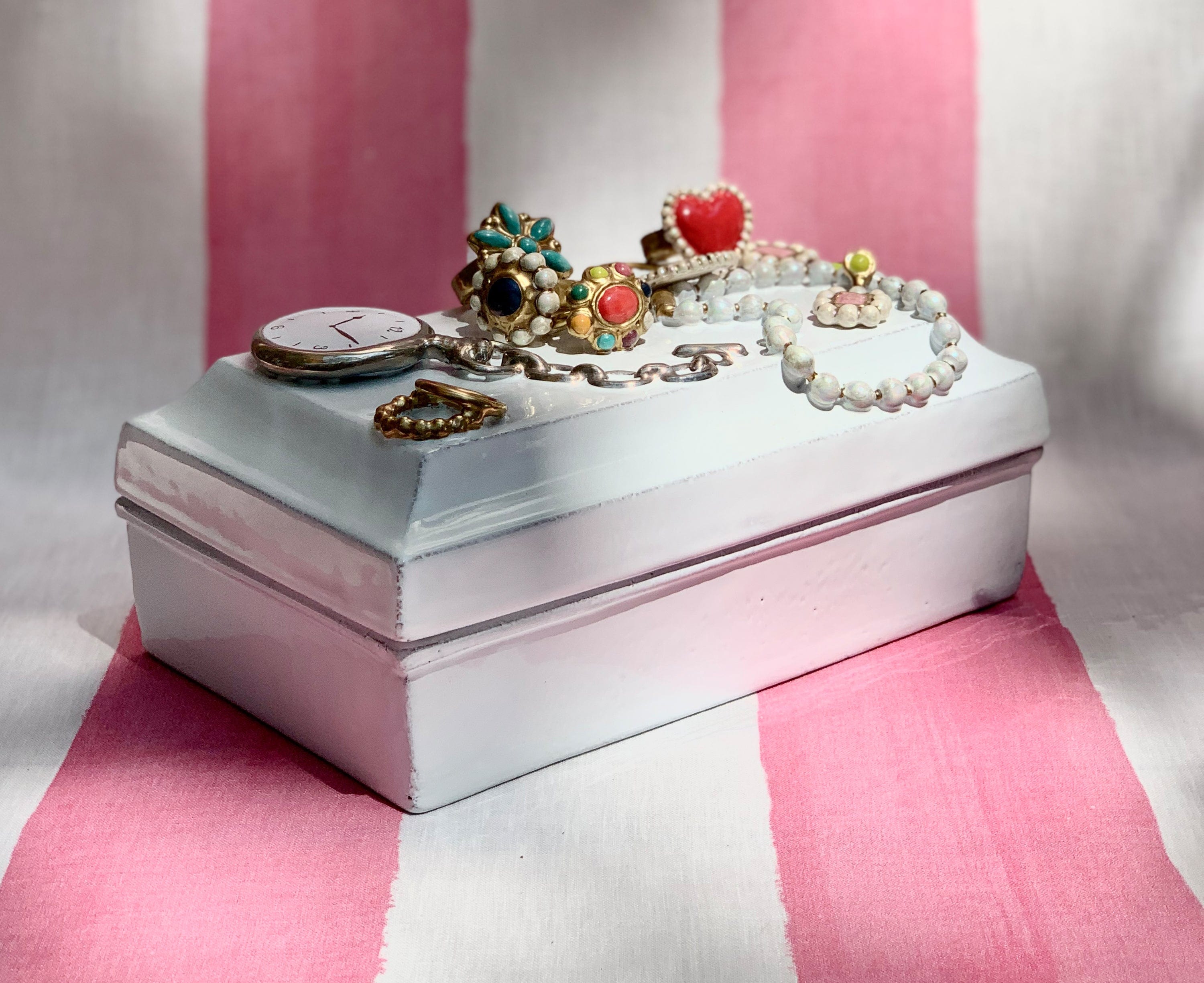 Serena Jewelry Box by Astier de Villatte, 20cm